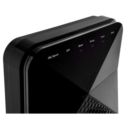 Sencor - Підлоговий вентилятор UltraThin 90W/230V чорний + дистанційне керування