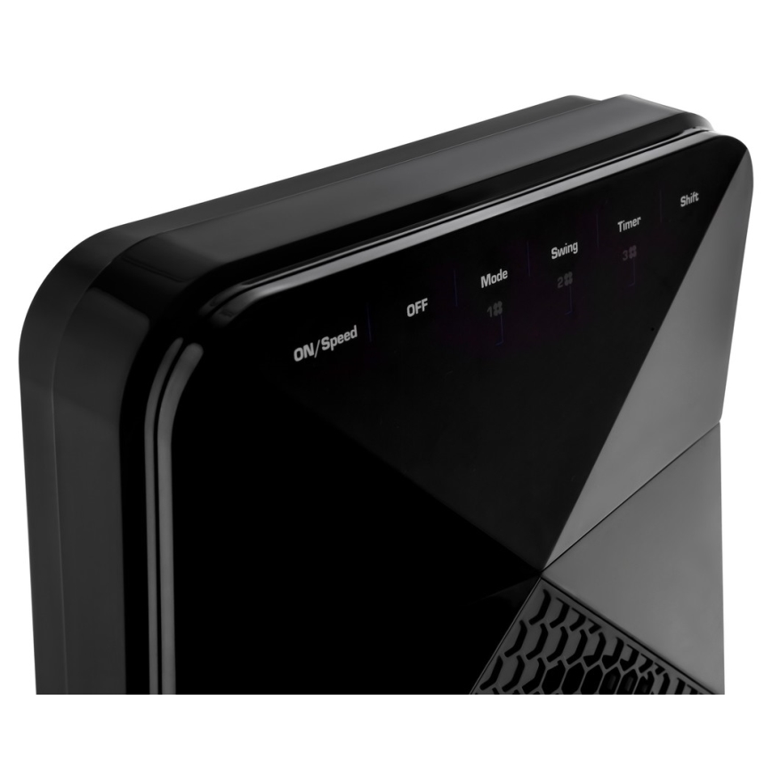 Sencor - Підлоговий вентилятор UltraThin 90W/230V чорний + дистанційне керування