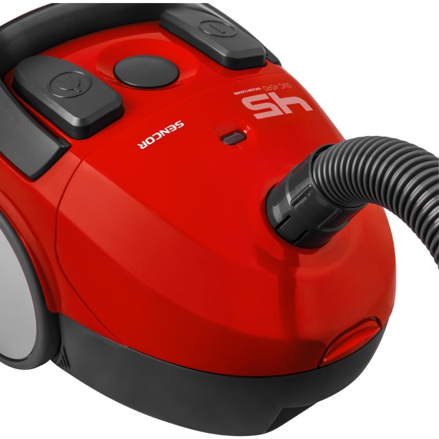 Sencor - пилосос із мішком 1,5 л 850 Вт/230 В червоний/чорний