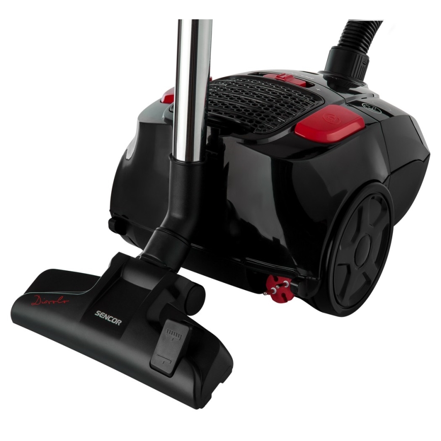 Sencor - Пилосос з мішком 3 л 700W/230V чорний/червоний