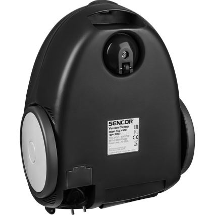 Sencor - Пилосос з мішком для збору пилу 1,5 л 850W/230V чорний