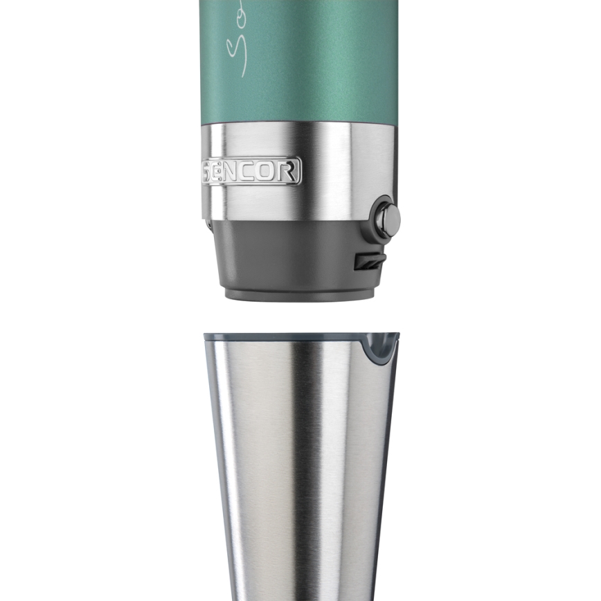 Sencor - Погружной блендер 4в1 1200W/230V нержавеющая сталь/бирюзовый