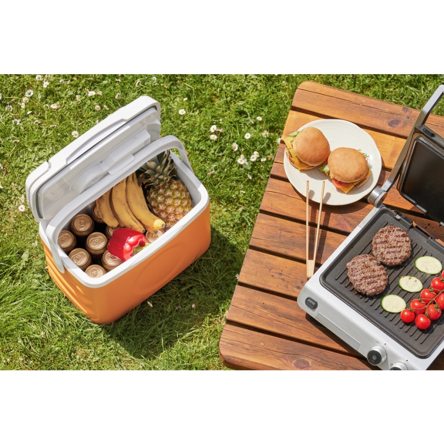 Sencor - Портативний автохолодильник 22 л 45W/12V помаранчевий/білий