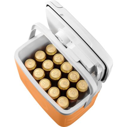 Sencor - Портативний автохолодильник 22 л 45W/12V помаранчевий/білий