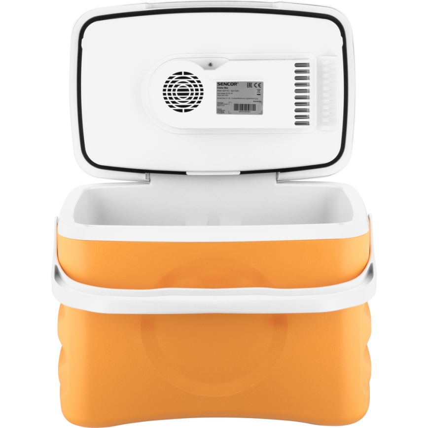 Sencor - Портативний автохолодильник 22 л 45W/12V помаранчевий/білий