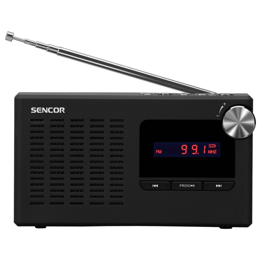 Sencor - Портативний PLL FM-радіоприймач 5W 800 mAh 3,7V USB та MicroSD