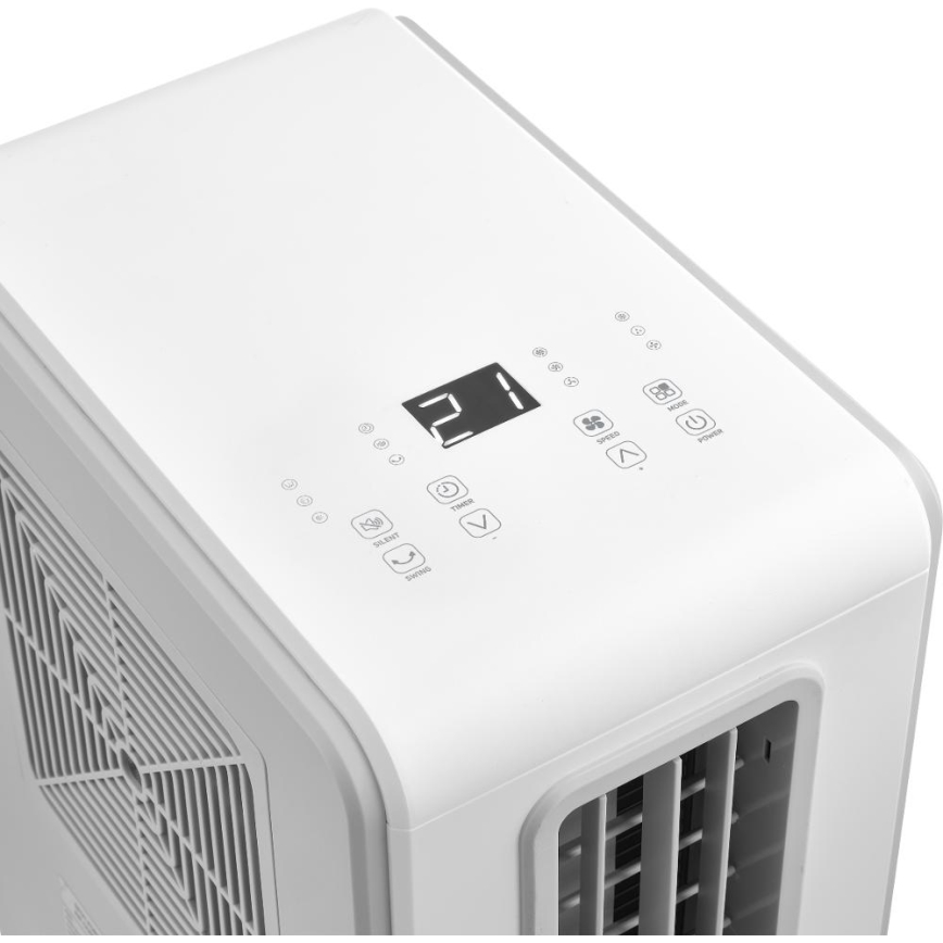Sencor - Портативный кондиционер 4 в 1 200 Вт/230 В 1800 BTU белый + пульт дистанционного управления