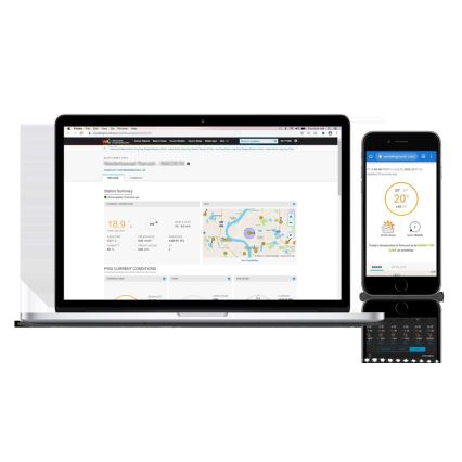 Sencor - Професійна метеостанція з кольоровим РК-дисплеєм 1xCR2032 + 3xAA Wi-Fi