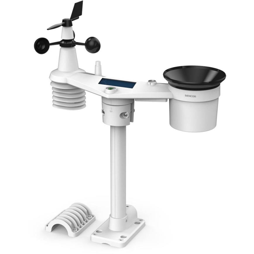Sencor - Професійна метеостанція з кольоровим РК-дисплеєм 1xCR2032 Wi-Fi Tuya