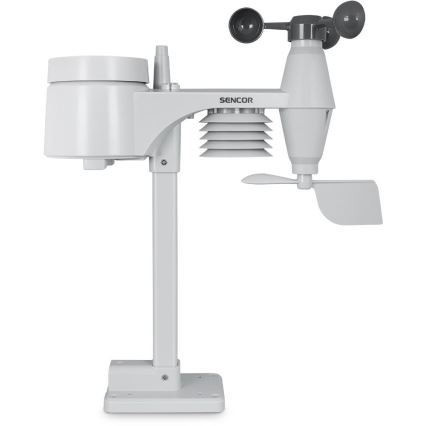Sencor - Професійна метеостанція з кольоровим РК-дисплеєм 5V/1xCR2032 + 3xAA