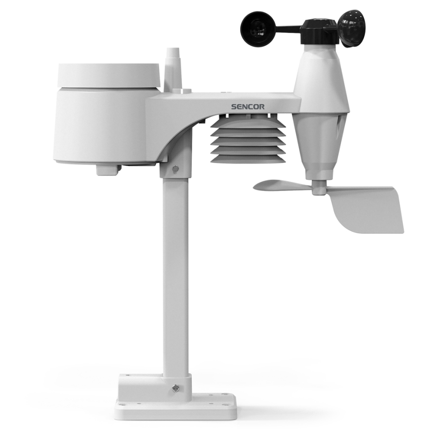 Sencor - Профессиональная метеостанция с ЖК-дисплеем и будильником 1xCR2032 + 3xAA