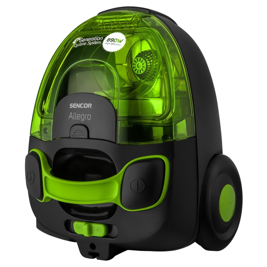 Sencor - Пылесос без мешка 1,5 л 890W/230V зеленый/черный