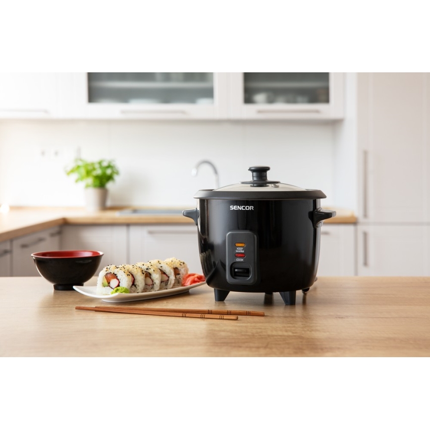Sencor - Рисоварка 300W/230V 0,6 л черный