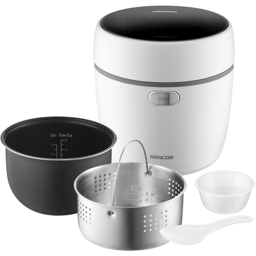 Sencor - Рисоварка 350 Вт/230 В 0,6 л белая