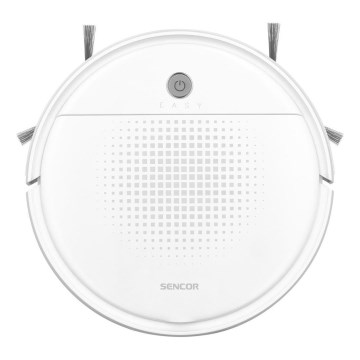 Sencor - Робот-пилосос з функцією миття 2 в 1, 18 Вт/1500 мАг, білий + дистанційне керування