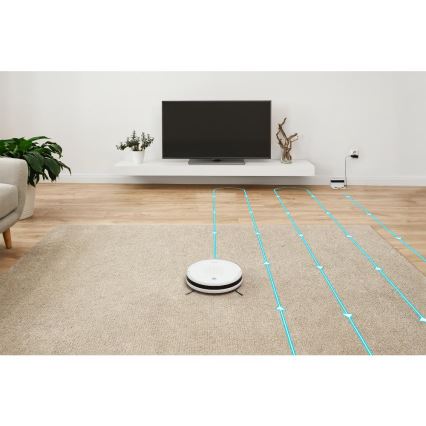 Sencor - Робот-пилосос з функцією миття 2 в 1, 18 Вт/1500 мАг, білий + дистанційне керування