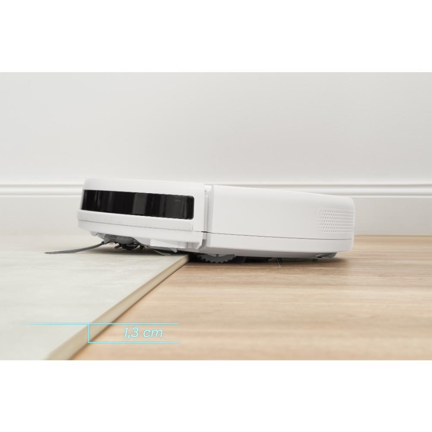 Sencor - Робот-пилосос з функцією миття 2 в 1, 18 Вт/1500 мАг, білий + дистанційне керування