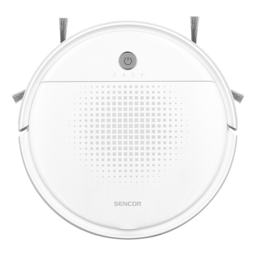 Sencor - Робот-пилосос зі шваброю 2в1 18W/1500 mAh білий + пульт дистанційного керування