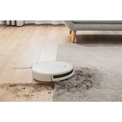 Sencor - Робот-пылесос со шваброй 2в1 18W/1500 mAh белый + дистанционное управление