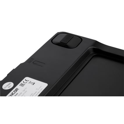 Sencor - Розумні підлогові фітнес-ваги 1xCR2032 чорний