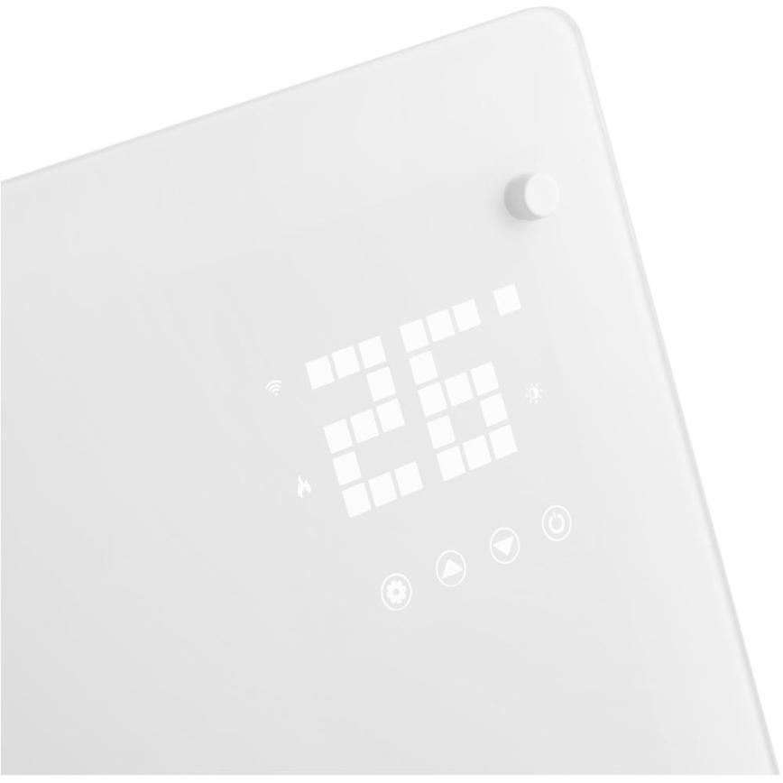 Sencor - Розумний електричний обігрівач/конвектор 2000 Вт/230 В IP24 Wi-Fi білий + пульт дистанційного керування