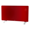 Sencor - Розумний електричний прямий обігрівач/конвектор 1200/2400 Вт/230 В IP24 Wi-Fi червоний