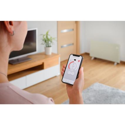 Sencor - Розумний електричний обігрівач/конвектор 1200/2400Вт/230В IP24 Wi-Fi білий