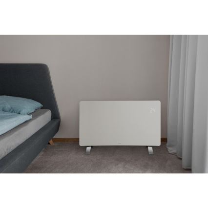 Sencor - Розумний електричний обігрівач/конвектор 1200/2400Вт/230В IP24 Wi-Fi білий