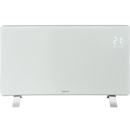 Sencor - Розумний електричний обігрівач/конвектор 1200/2400Вт/230В IP24 Wi-Fi білий