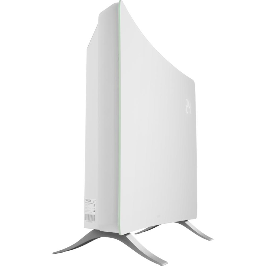 Sencor - Розумний електричний обігрівач/конвектор 1200/2400Вт/230В IP24 Wi-Fi білий