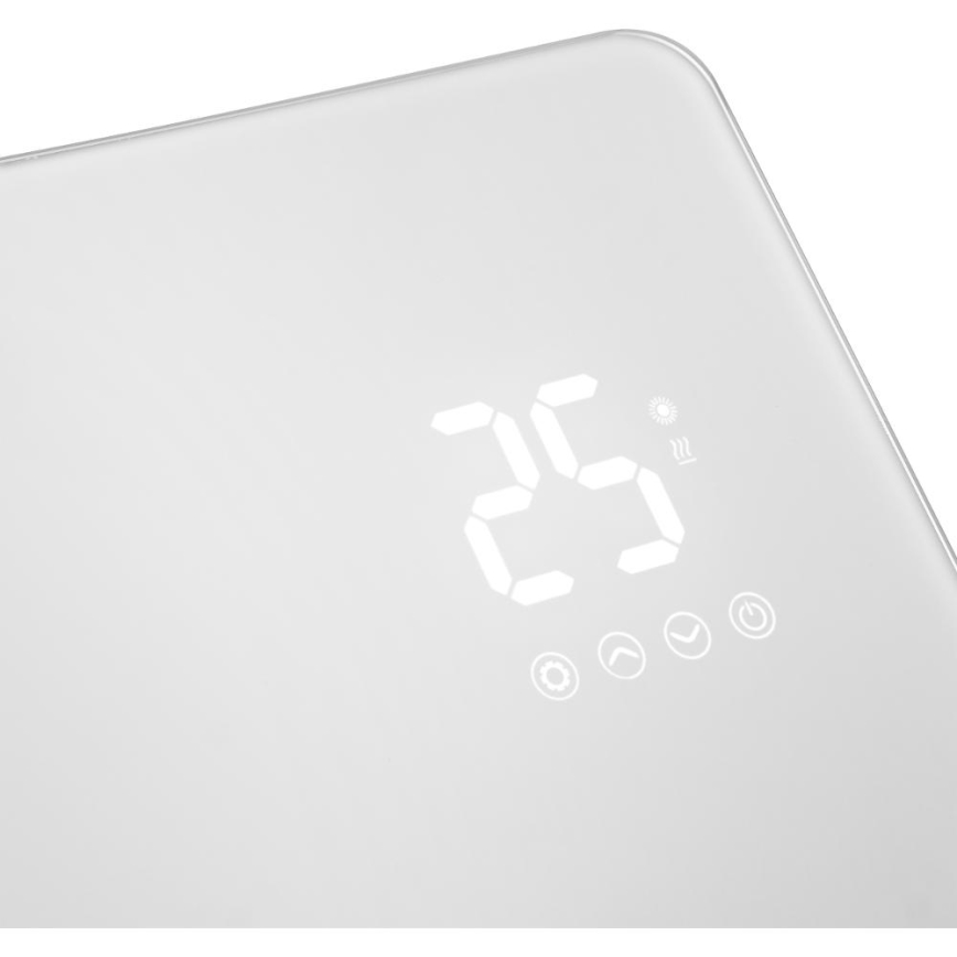 Sencor - Розумний електричний обігрівач/конвектор 1200/2400Вт/230В IP24 Wi-Fi білий