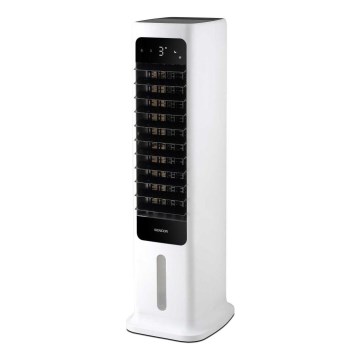Sencor - Розумний мобільний охолоджувач повітря 60W/230V Wi-Fi білий + пульт дистанційного керування