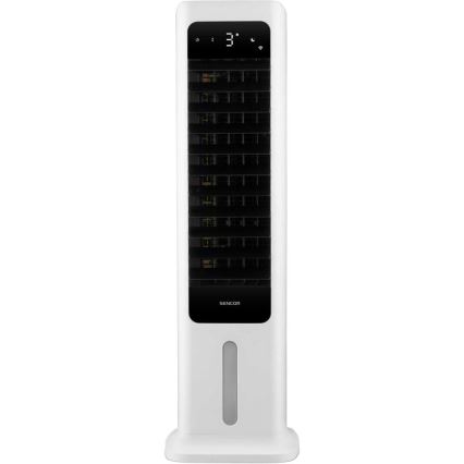 Sencor - Розумний мобільний охолоджувач повітря 60W/230V Wi-Fi білий + пульт дистанційного керування