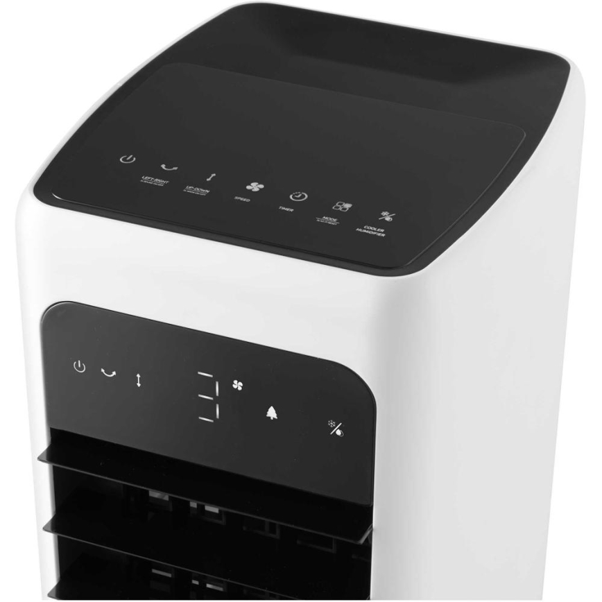 Sencor - Розумний мобільний охолоджувач повітря 60W/230V Wi-Fi білий + пульт дистанційного керування