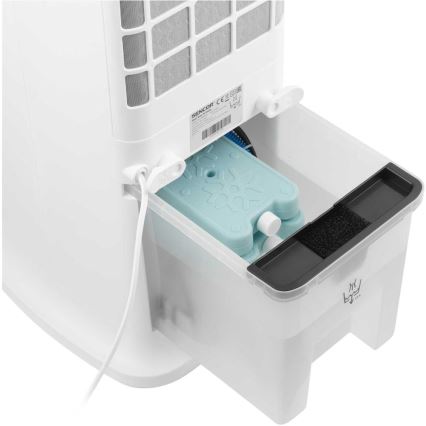 Sencor - Розумний мобільний охолоджувач повітря 60W/230V Wi-Fi білий + пульт дистанційного керування