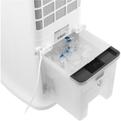 Sencor - Розумний мобільний охолоджувач повітря 60W/230V Wi-Fi білий + пульт дистанційного керування