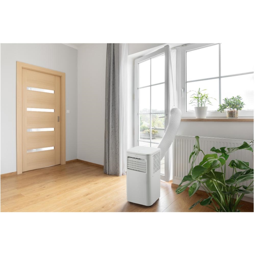 Sencor - Розумний мобільний кондиціонер 3 в 1 з повним комплектом аксесуарів 760W/230V 7000BTU Wi-Fi + пульт дистанційного керування