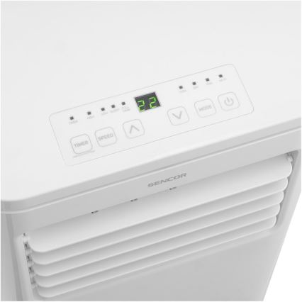 Sencor - Розумний мобільний кондиціонер 3 в 1 з повним комплектом аксесуарів 760W/230V 7000BTU Wi-Fi + пульт дистанційного керування