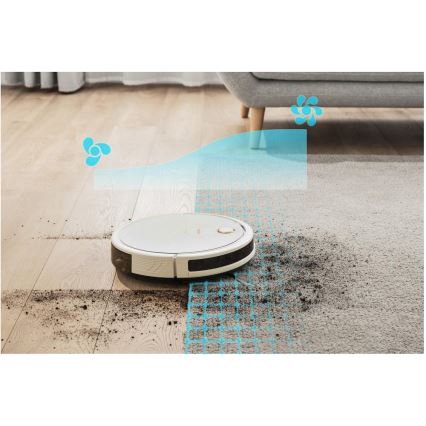 Sencor - Розумний робот-пилосос з мопом 2 в 1 28 Вт/2600 мАг Wi-Fi білий + дистанційне керування