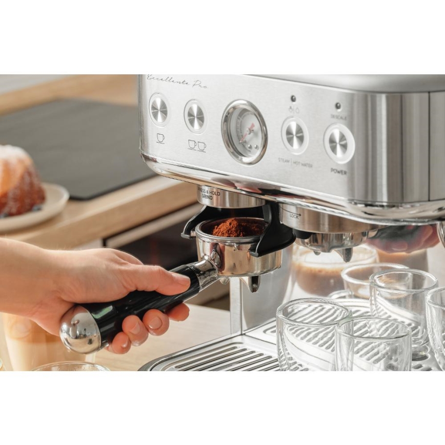 Sencor - Рожковая кофеварка для эспрессо 1770Вт/230В