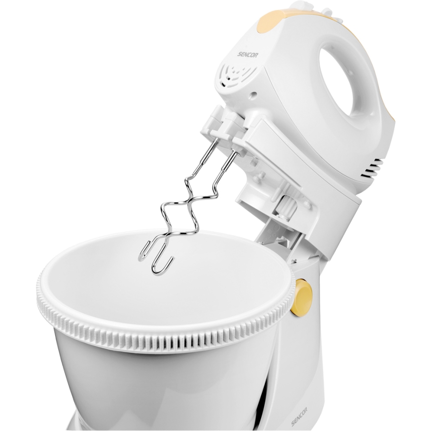 Sencor - Ручний міксер з обертовою чашею 500 Вт/230 В білий