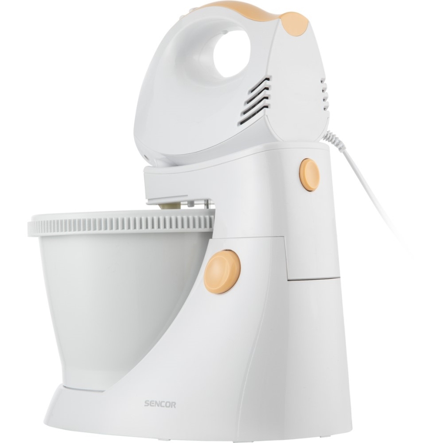 Sencor - Ручной миксер с вращающейся чашей 500W/230V белый