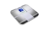 Sencor - Розумні особисті фітнес-ваги з РК-дисплеєм 2xCR2032 нержавіюча сталь/білий