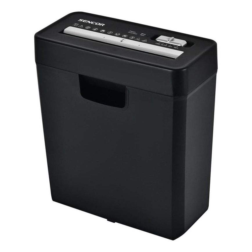 Sencor - Шредер A4 объем 10 л 190W/230V черный