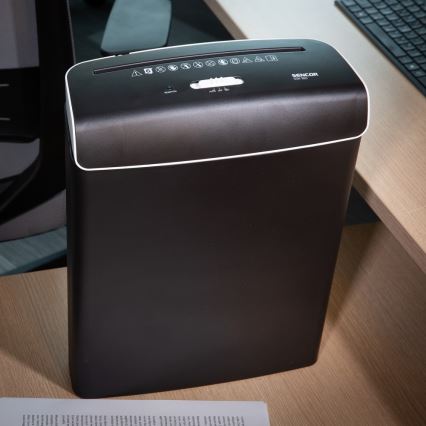 Sencor - Шредер A4 об'єм 7 л 230V чорний