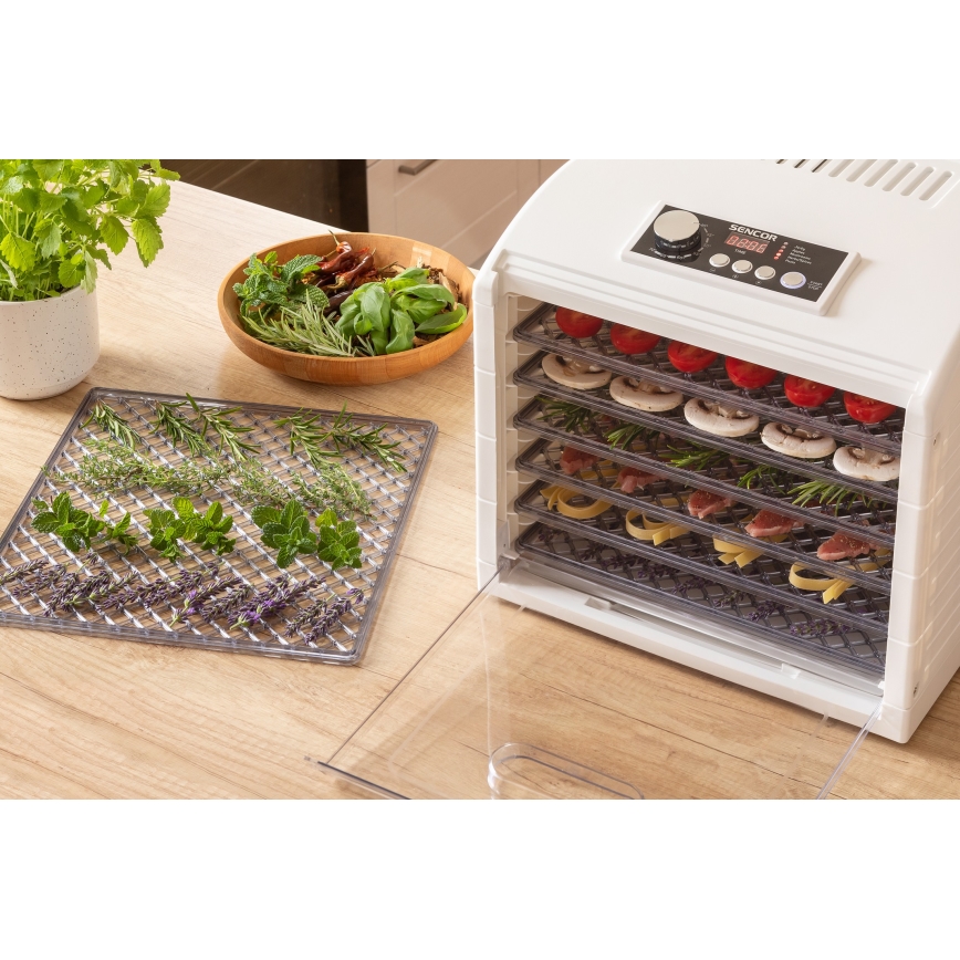 Sencor - Сушарка для овочів та фруктів (дегідратор) 500W/230V білий