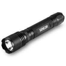 Sencor - Светодиодный алюминиевый фонарик LED/5W/6xAAA IP44 черный