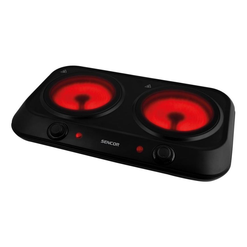 Sencor - Склокерамічна варильна поверхня на дві конфорки 2400W/230V