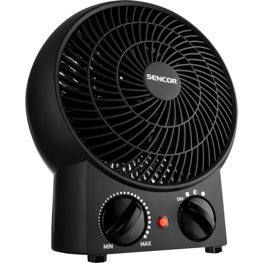 Sencor - Тепловентилятор 1200/2000W/230V черный