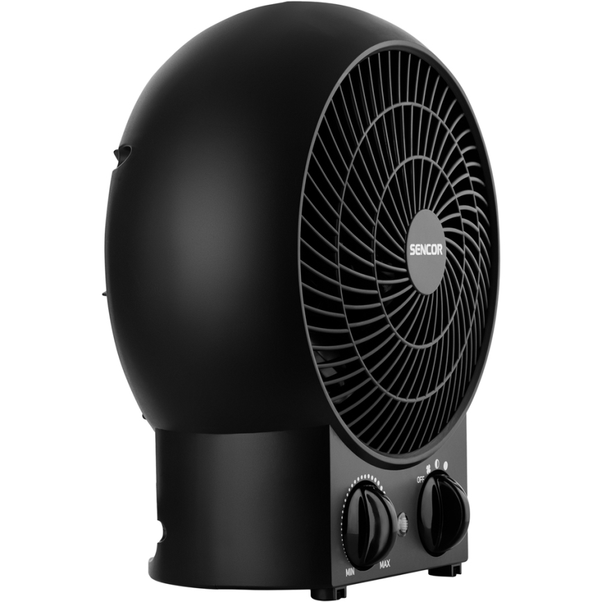 Sencor - Тепловентилятор 1200/2000W/230V черный